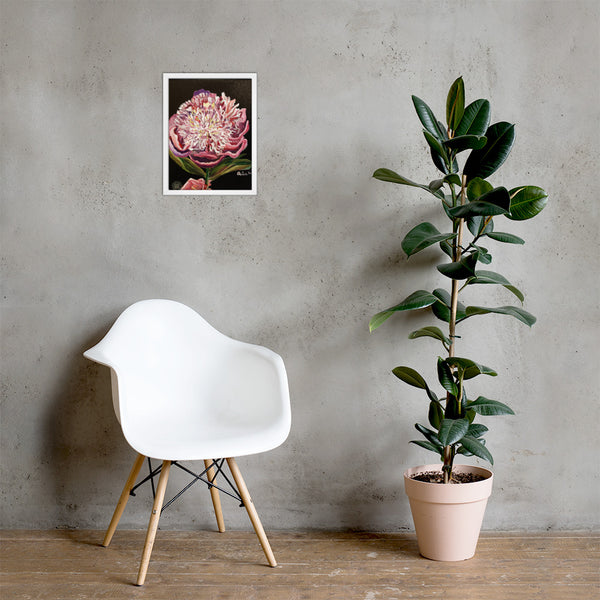 Chinese Peony Hybrid, 2018, Floral Art Print, Framed Art Print Poster, Made in USA/EU - alicechanart