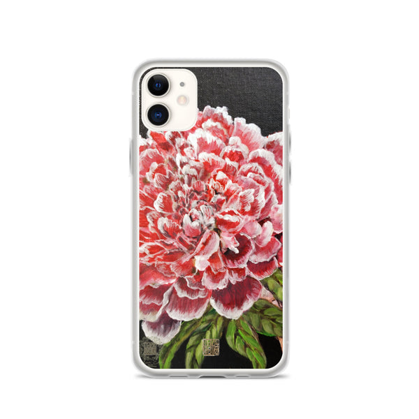 Red Peony Phone Case, "Red Chinese Peony", 2018, Floral Designer iPhone Case, Made in USA/EU - alicechanart