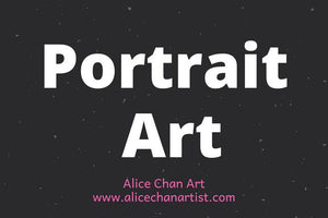 Portrait art prints originals pet humans 