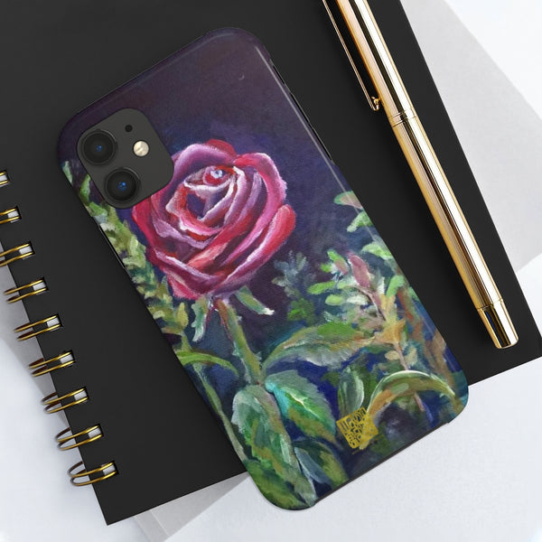 Red Rose Art iPhone Case, Case Mate Tough Samsung or Phone Cases-Made in USA