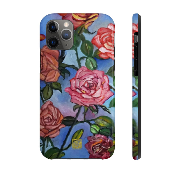 Pink Rose Art iPhone Case, Case Mate Tough Samsung or Phone Cases-Made in USA