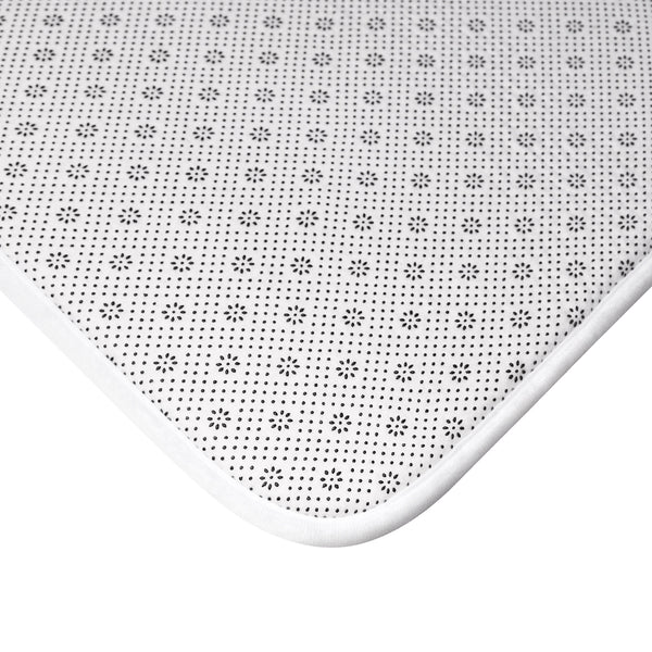 White Tiger Animal Print Art Microfiber Anti-Slip Bath Mat- Printed in USA - alicechanart
