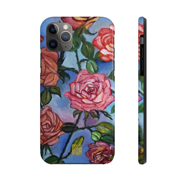 Pink Rose Art iPhone Case, Case Mate Tough Samsung or Phone Cases-Made in USA