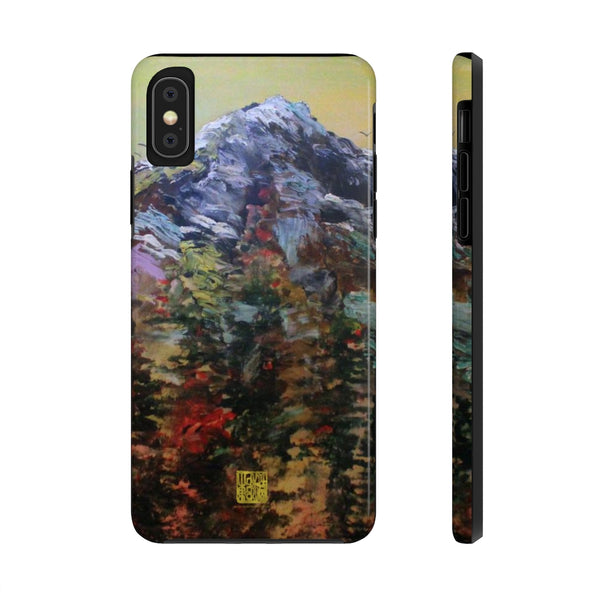 Yellow Mt. Rainier iPhone Case, Case Mate Tough Samsung or Phone Cases-Made in USA