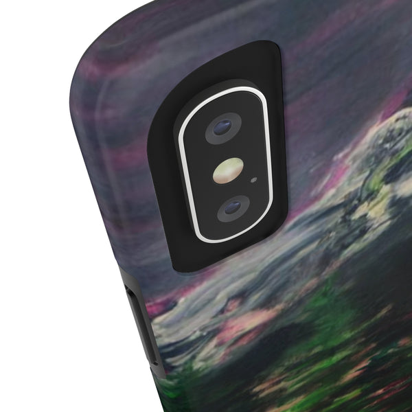 Purple Mt. Rainier iPhone Case, Case Mate Tough Samsung or Phone Cases-Made in USA