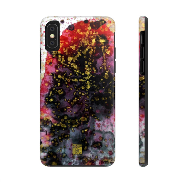 Red Chinese Ink Art iPhone Case, Case Mate Tough Samsung or Phone Cases-Made in USA