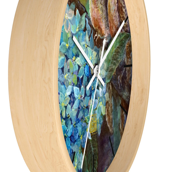 Morning Chirping Bird Fine Art, 10" Dia. Wall Clock, Made in USA - alicechanart