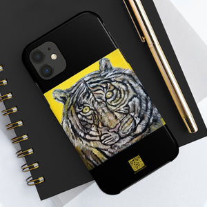 White Tiger Art iPhone Case, Case Mate Tough Samsung or Phone Cases-Made in USA