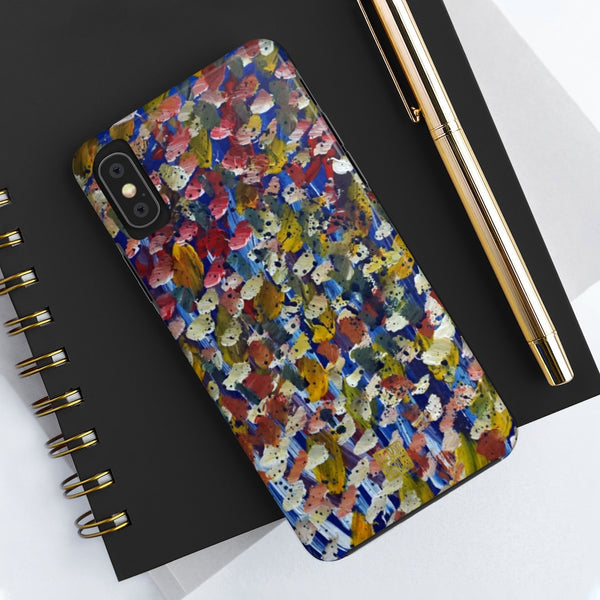 Abstract Dotted Art iPhone Case, Case Mate Tough Samsung or Phone Cases-Made in USA