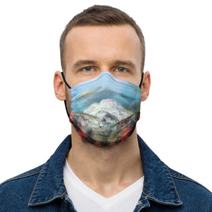 Mt. Rainier Blue Face Masks