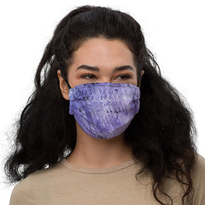 Purple Wavy Abstract Face Masks