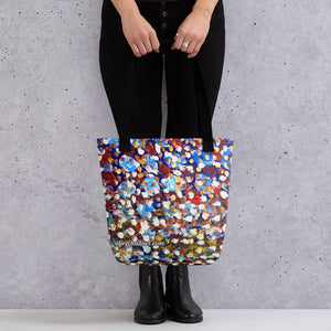 Abstract Raindrops Tote Bag - Made in USA/EU