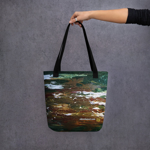 Green Venice River Tote Bag - Made in USA/EU