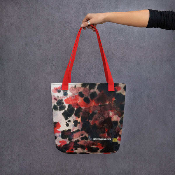 Black Red Dots Chinese Tote -Made in USA/EU
