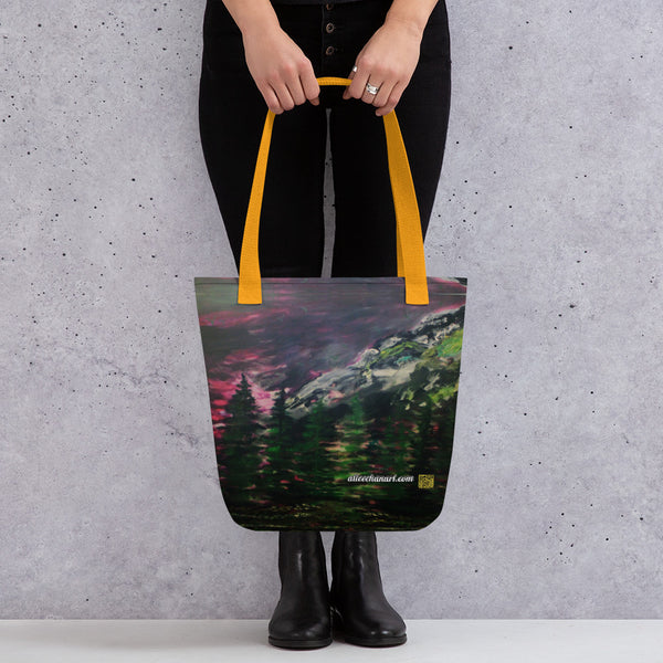 Purple Mt Rainier Tote Bag -  Made in USA/EU