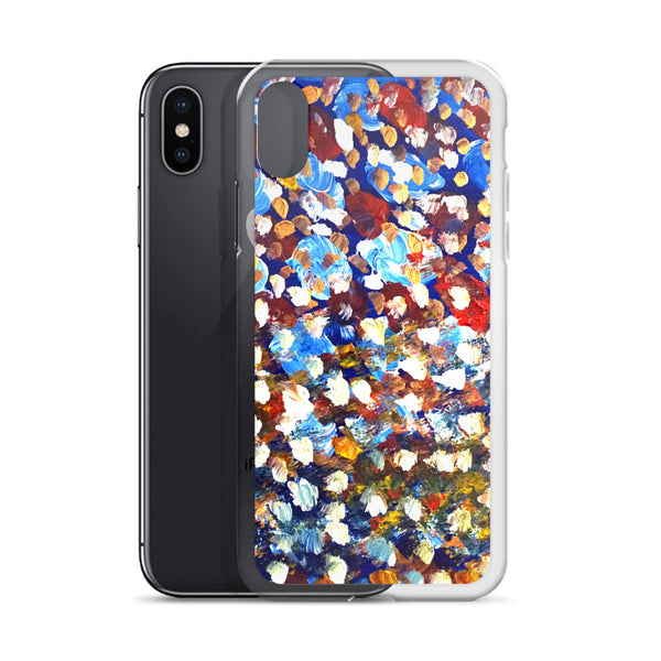 "Raindrops 1/3", Abstract Colorful Art Print iPhone Cell Phone Case, Made in USA - alicechanart