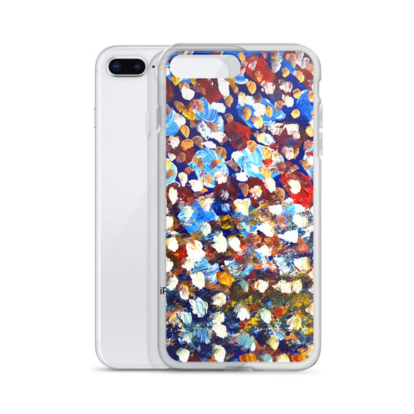 "Raindrops 1/3", Abstract Colorful Art Print iPhone Cell Phone Case, Made in USA - alicechanart