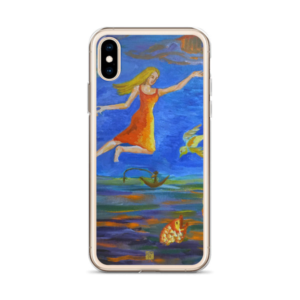 Angels From Heaven, Angel Art iPhone 7/6/7+/ 6 / 6s/ X/XS/ XS Max/XR Phone Case, Made in USA - alicechanart