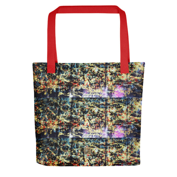 Chinese Ink Golden Supreme Galaxy Print Abstract Art Tote Bag- Made in USA/ EU - alicechanart