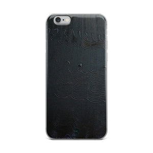 Black Mystery Modern Minimalist Abstract Art iPhone X/XS Phone Case, Made in USA - alicechanart