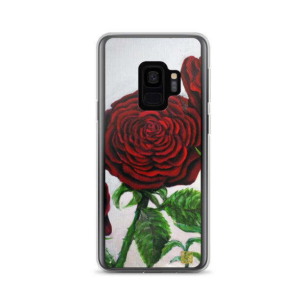 Romantic Red Roses, Samsung Galaxy S7, S7 Edge, S8, S8+, S9, S9+ Phone Case, Made in USA - alicechanart