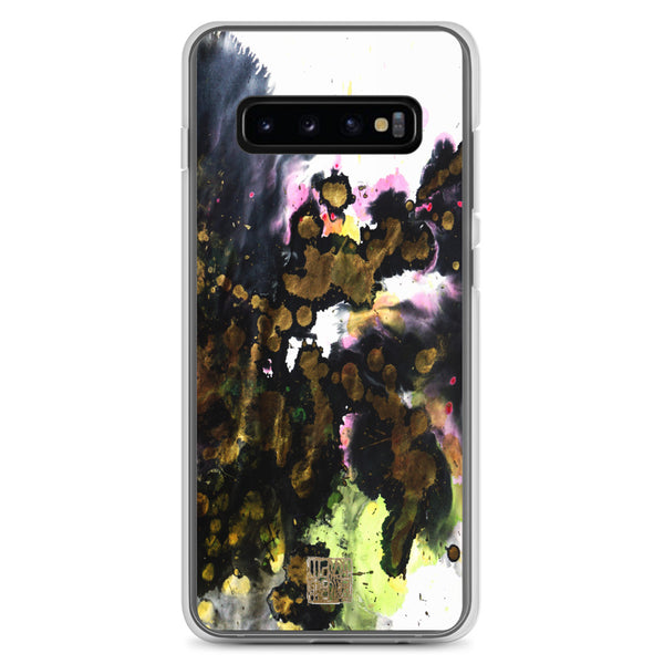 White Black Abstract Chinese Ink Art Print Samsung Case- Made in USA/ EU - alicechanart Abstract Art Phone Case,  Smart Phone Case Samsung Galaxy S7, S7 Edge, S8, S8+, S9, S9+ Phone Case, Made in USA/EU
