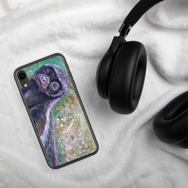 Jambo, Honey Badger Wildlife Art, iPhone Phone Case, Made in USA - alicechanart