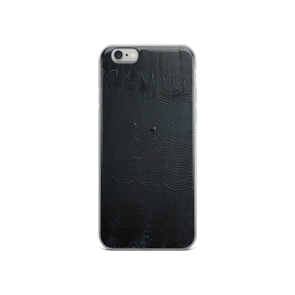 Black Mystery Modern Minimalist Abstract Art iPhone X/XS Phone Case, Made in USA - alicechanart
