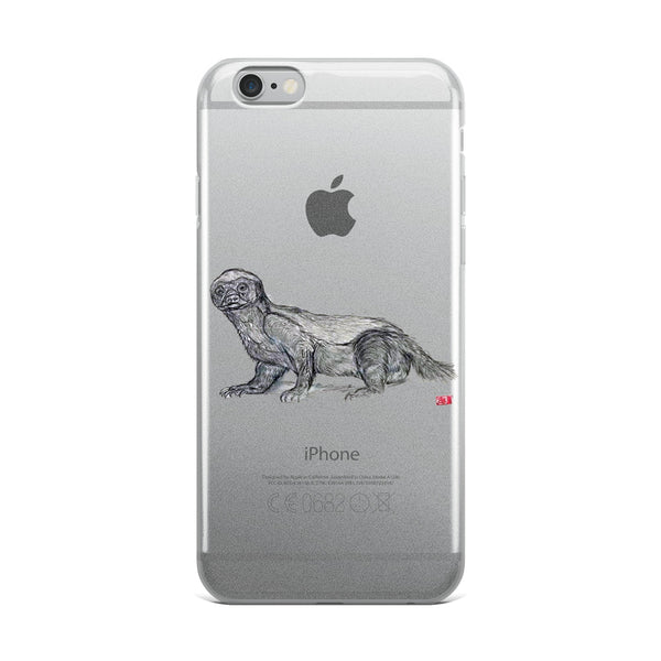 "Jambo - Honey Badger", iPhone 7/6/7+/ 6/6s/ X/XS/ XS Max/XR Case, Made in USA - alicechanart "Jambo - Honey Badger" iPhone Case,