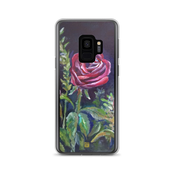 Fall Vampire Red Rose Floral, Samsung Galaxy S7, S7 Edge, S8, S8+, S9, S9+ Phone Case, Made in USA - alicechanart