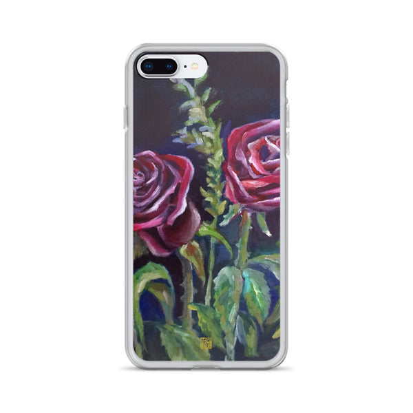 Summer Vampire Red Rose Floral  iPhone 7/6/7+/ 6 / 6s/ X/XS/ XS Max/XR Case, Made in USA - alicechanart