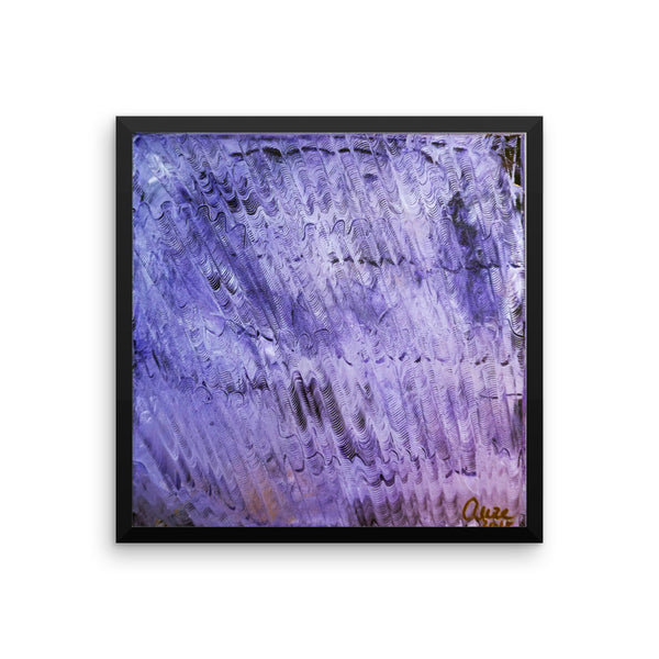 "Purple Mystery Pattern", Framed Photo Paper Poster, Made in USA - alicechanart