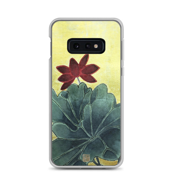 Lotus Floral Samsung Case, Eternally Blissful Flower Print Art Designer Samsung Galaxy S7, S7 Edge, S8, S8+, S9, S9+, S10, S10+, S10e Cell Phone Case, Made in USA/EU