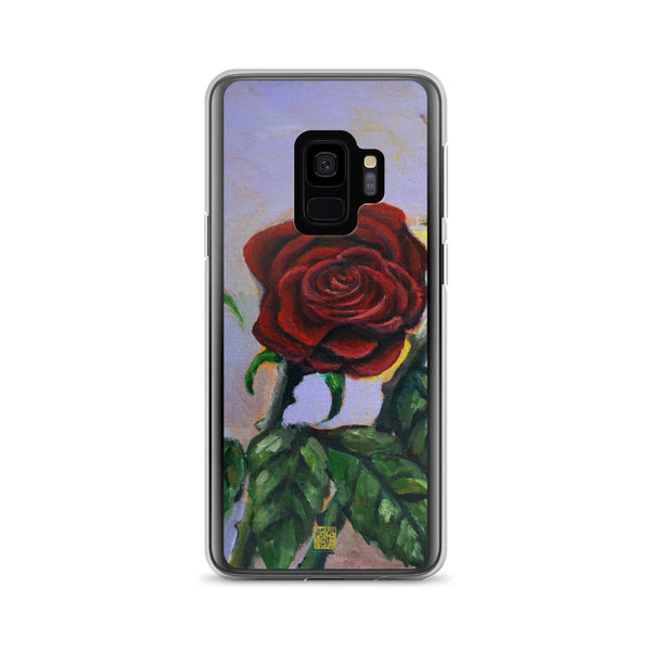 Red Roses in Purple Sky, Floral Case Samsung Galaxy Phone Case, Made in USA - alicechanart