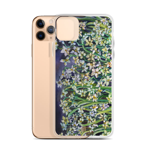 Narcissus Water Lilies, Floral Art Designer Lily Daffodils iPhone Case, Made in USA/ EU - alicechanart