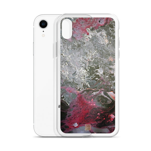 Grey Landscape iPhone Case, Part 1 Abstract Art 11/ 11 Pro Phone Case-Made in USA/EU/MX