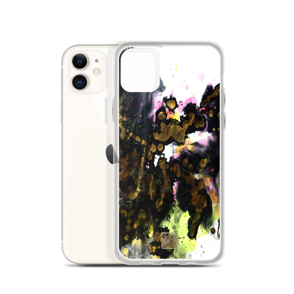 White Black Chinese Ink Abstract Art Print iPhone Case- Made in USA/ EU - alicechanart Black Ink iPhone Case, White Black Chinese Abstract Art Print, iPhone 7/6/7+/ 6/6s/ X/XS/ XS Max/ XR 11/ 11 Pro/ 11 Pro Max Case, Made in USA/ EU
