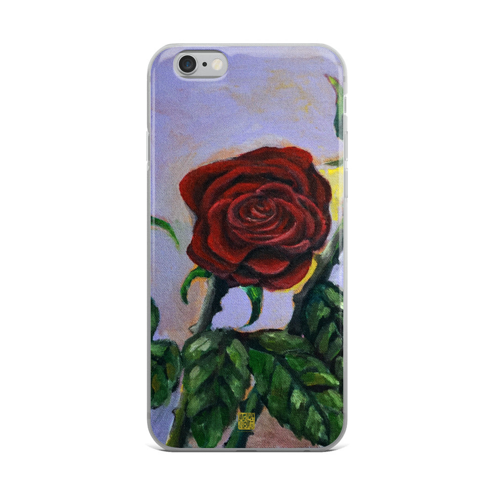 Red Rose in Purple Sky, Floral Print iPhone Case for iPhone Case, Made in USA - alicechanart  Red Rose iPhone Case,Red Rose in Purple Sky, Floral Print iPhone Case for  iPhone 7/6/7+/ 6/6s/ X/XS/ XS Max/XR/ 11/ 11 Pro/ 11 Pro Max Phone Case, Made in USA/EU