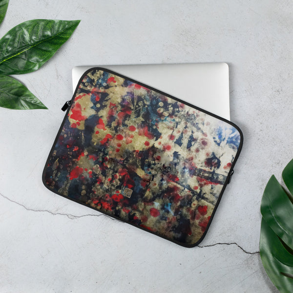 Orchestra of Life 2 of 3, Contemporary Chinese Art Abstract Laptop Sleeve - 15 in/ 13 in - alicechanart