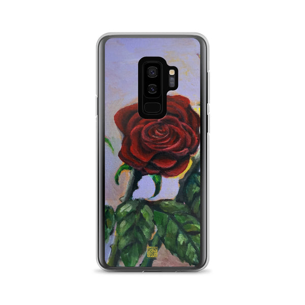 Red Roses in Purple Sky, Floral Case Samsung Galaxy Phone Case, Made in USA - alicechanart