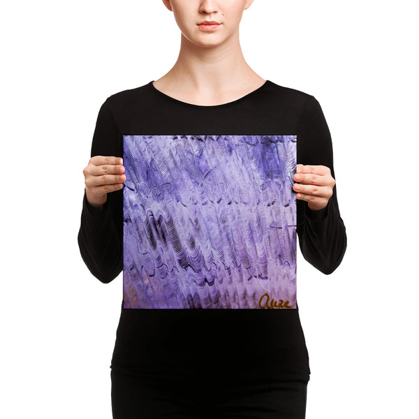 "Purple Mystery", Canvas Art Print, Colorful Abstract Fine Art, Size: 12"x12"/ 16'x16", Made in USA - alicechanart