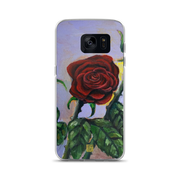 Red Roses in Purple Sky, Floral Case Samsung Galaxy Phone Case, Made in USA - alicechanart Red Roses Samsung Phone Case, Red Roses in Purple Sky, Floral Case Samsung Galaxy S7, S7 Edge, S8, S8+, S9, S9+, S10, S10+, S10e Phone Case, Made in USA/EU