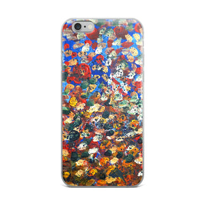 Raindrops 2/3 Designer Abstract Artistic Dotted iPhone Case, Made in USA - alicechanart