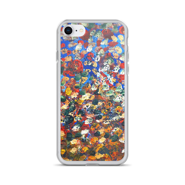 Raindrops 2/3 Designer Abstract Artistic Dotted iPhone Case, Made in USA - alicechanart