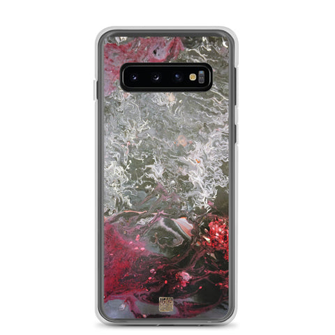  Grey Landscape Samsung Case, Part 1 Abstract Art Samsung Galaxy S7, S7 Edge, S8, S8+, S9, S9+, S10, S10+, S10e Cell Phone Case, Made in USA/EU