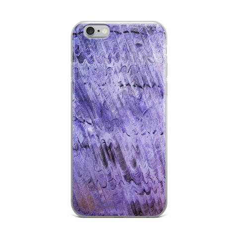 "Purple Mystery", Purple Texture Abstract Art, iPhone Case, Printed in USA - alicechanart