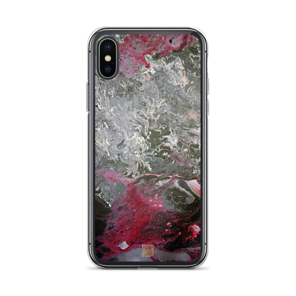 Grey Landscape iPhone Case, Part 1 Abstract Art 11/ 11 Pro Phone Case-Made in USA/EU/MX