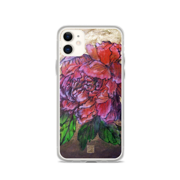 Pink Peony Chinese Floral Art Designer iPhone Case-Made in USA - alicechanart