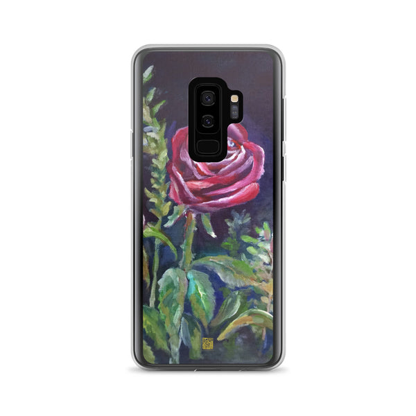 Mysterious Vampire Red Rose Floral, Samsung Galaxy Phone Case, Made in USA - alicechanart