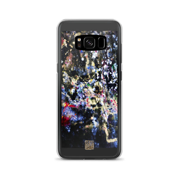The Golden Galaxy of Life's Forces, Colorful Abstract Art Samsung Case- Made in USA/EU - alicechanart